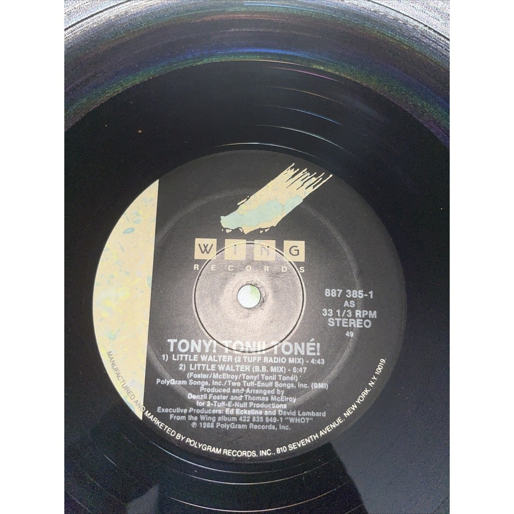 R&B/Soul Sealed 12" Lp Tony Toni Tone Little Walter On Wing - Picture 4 of 5